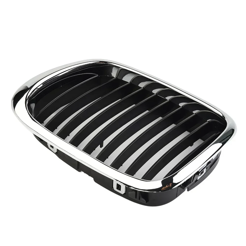 For BMW E39 5-series 525 530 535 540 97-03  M5 Front Chrome Black Grille Grill ABS Plastic Accessories For Vehicles