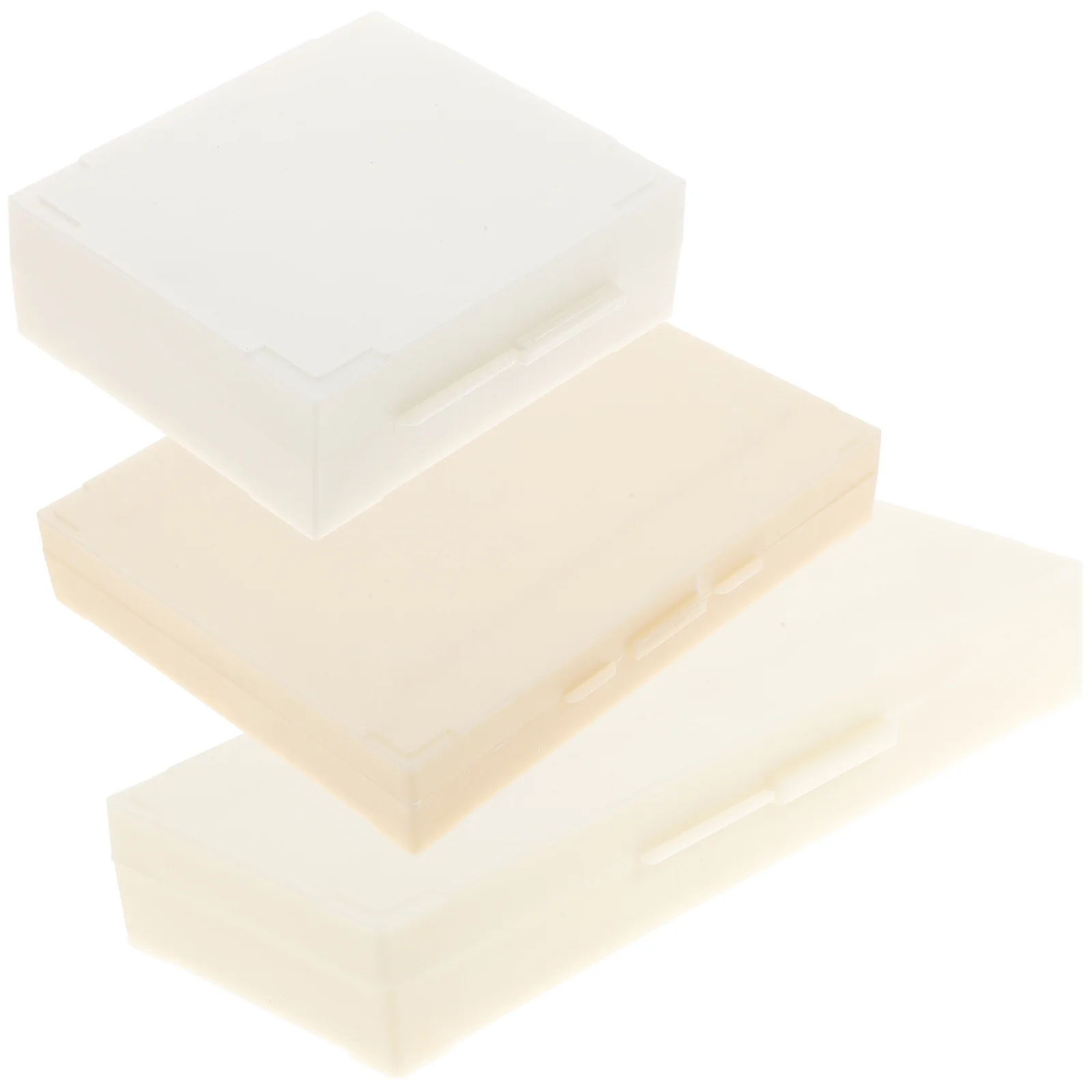 3pcs Specimen Slides Box Microscope Slide Storage Tray Laboratory Supply Glass Holder Educational Tool Slides Storage