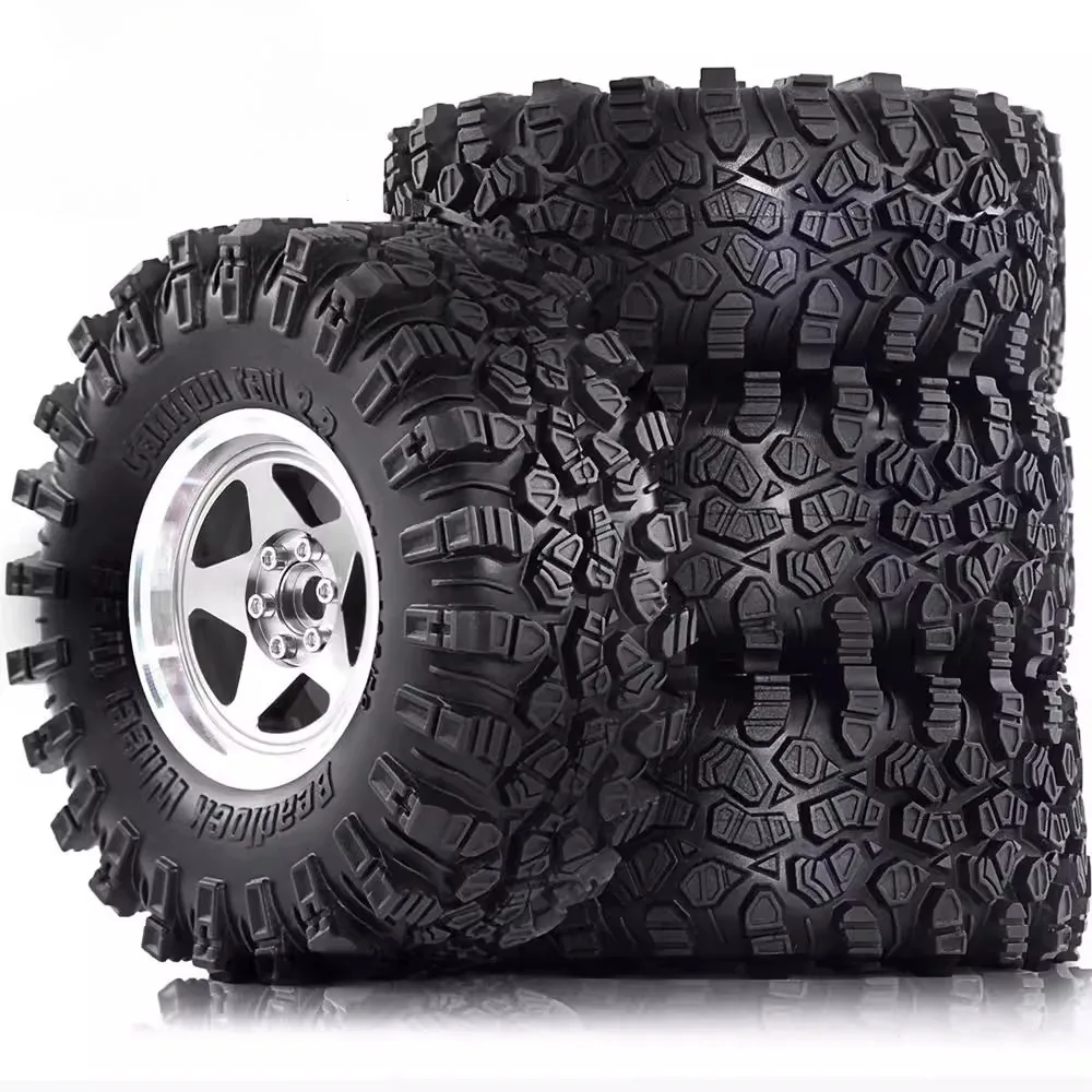 

2.2 RC Crawler Tires and Metal Beadlock Wheels 4PCS for 1/8 1/10 CROSSRC EMO YK4083 4082 H8H RC Crawler Car