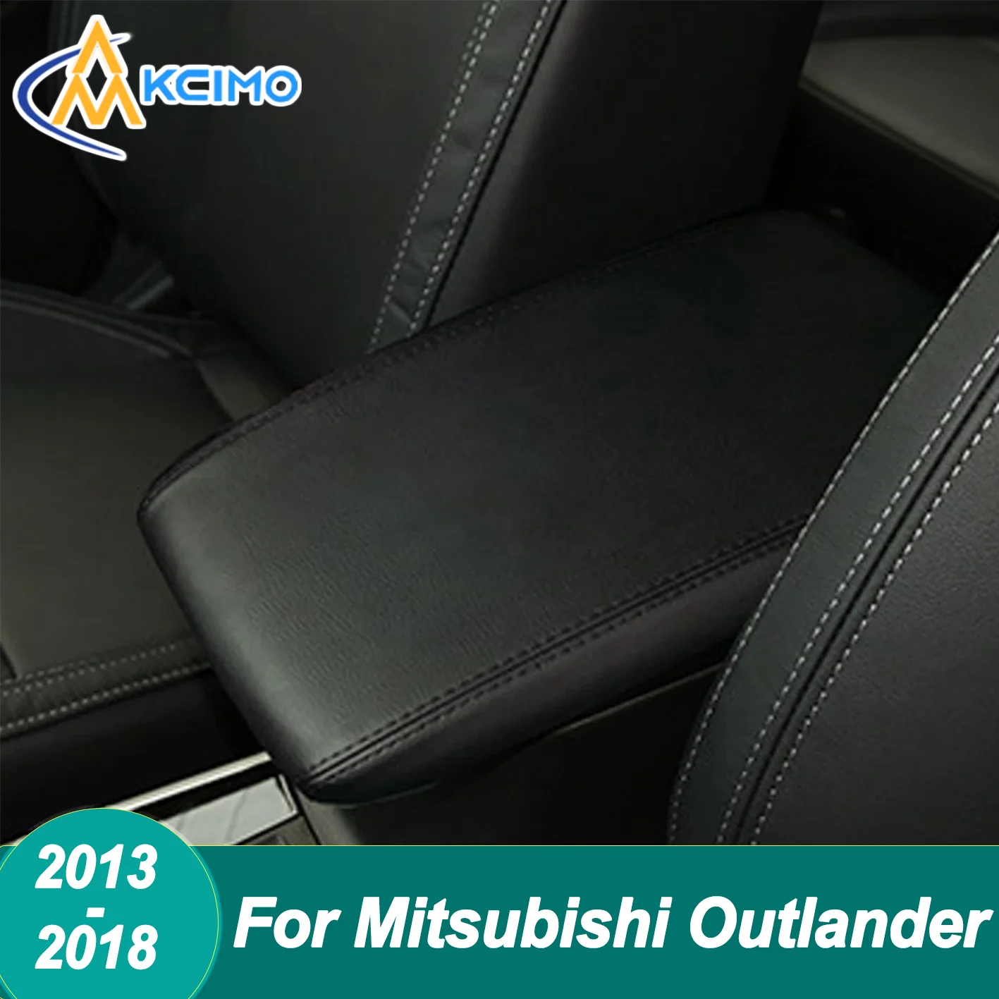 

KCIMO Car Center Console Armrest Box Cover Protector Case Pad For Mitsubishi Outlander 2013 2014 2015 2016 2017 2018 Accessories