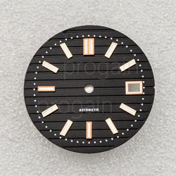 NH35 Dial 30.5mm Green Luminous Watch Dial DIY Watch Parts for Nautilus NH35 Mechanical Movement Watch Faces Accessories Parts