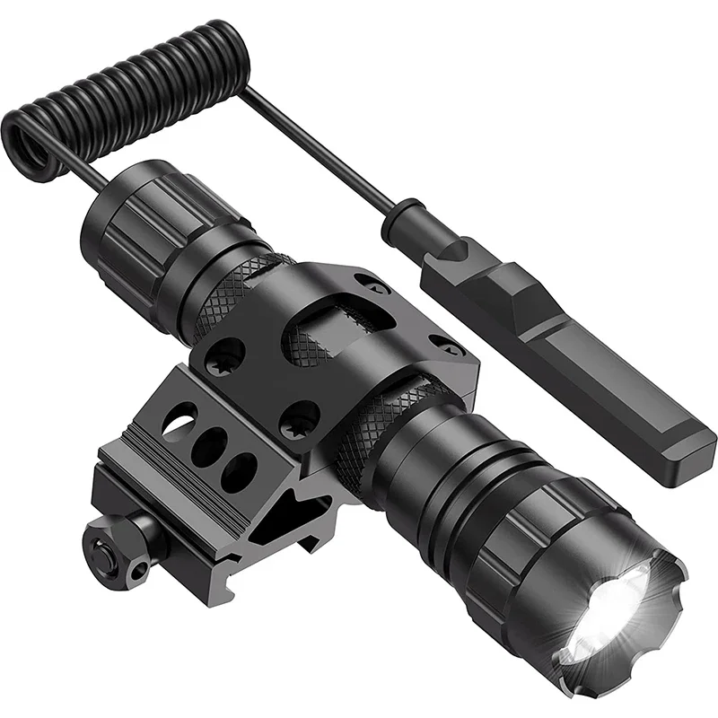 

Richfire Power Tactical Flashlight 1200 Lumens LED Guns Weapon Light with 18650 Battery Picatinny Rail for Hunting