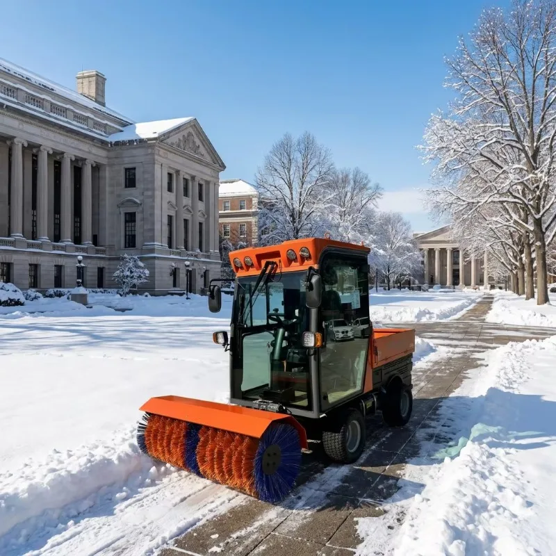 4WD140 Driveway Snow Blower Professional Hydraulic   Driven Sturdy Structure Durable Material Long Service Life