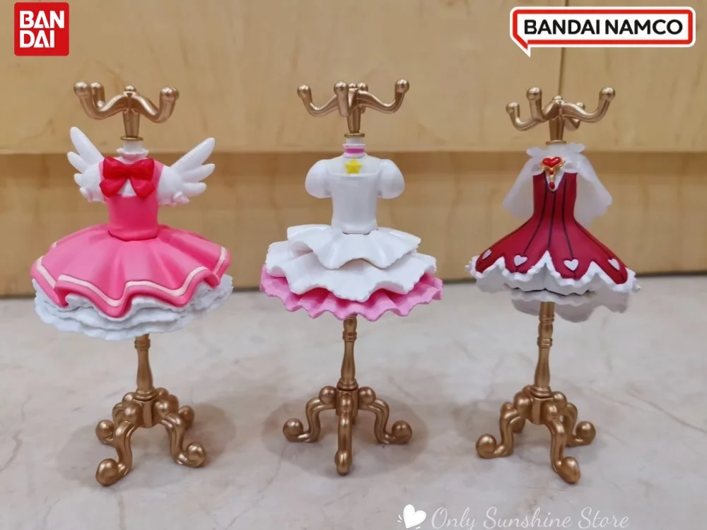 ราวแขวนเสื้อผ้าสไตล์สาวน้อยเวทมนตร์ซากุระจาก BANDAI - ของตกแต่งโต๊ะอเนกประสงค์สำหรับเครื่องประดับ ฟิกเกอร์ของเล่น และงานอดิเรก
