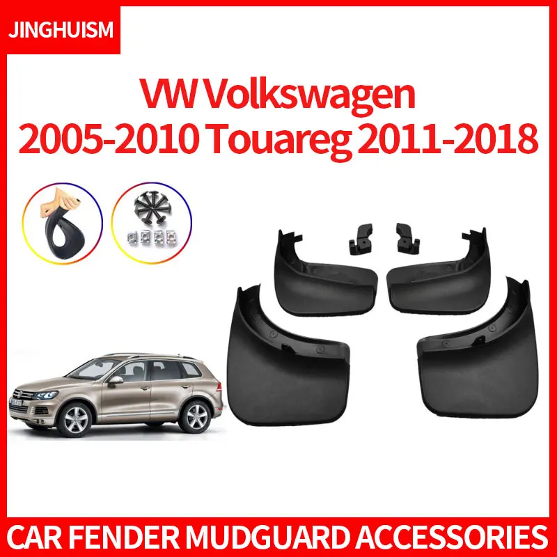 Mudguards Mud Flap Car Accessories Fender for  VW Volkswagen 2005-2010 Touareg 2011-2018Exterior Modification Black Splash Guard