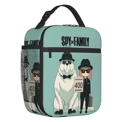 Spy X Family Anya Bond Anime Manga Insulated Lunch Bag for Women Portable Cooler Thermal Lunch Tote Kids School Children