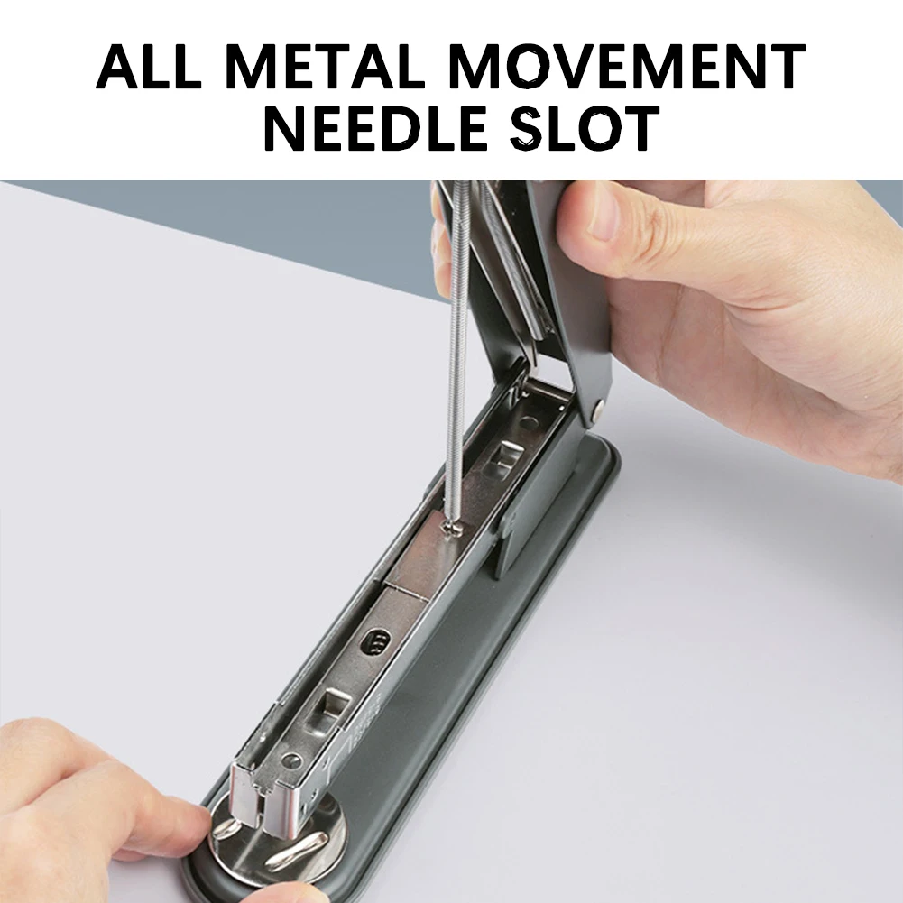 เครื่องเย็บกระดาษสําหรับงานหนักประหยัดแรงฐานกันลื่นตามหลักสรีรศาสตร์เครื่องเย็บกระดาษบ้านเครื่องมือเย็บเล่ม