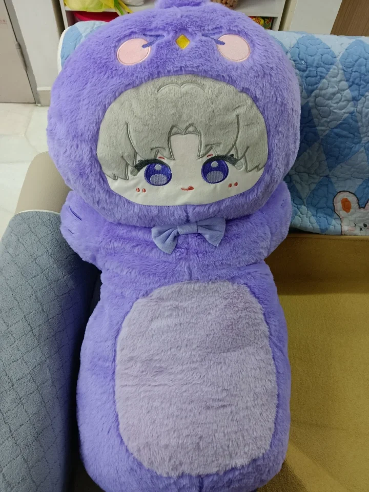 

Anime Light and Night Cosplay Cartoon Figure 80cm Sariel Charlie Evan Hug Throw Pillow Fluffy Plush Back Cushion Ornament Gift