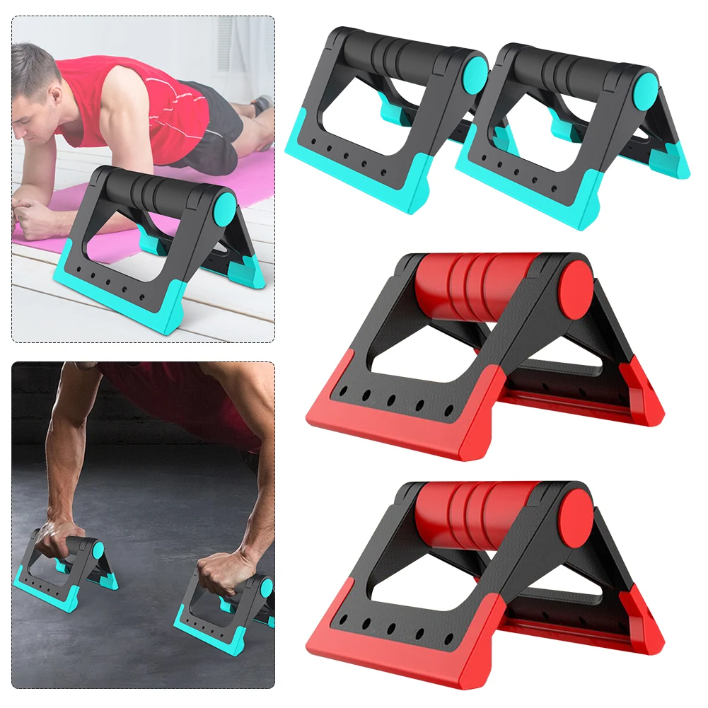 1 Pair Foldable Push Up Stands Non-Slip Push Up Handles Strength Training Equipment Push Up Bars for Men Women