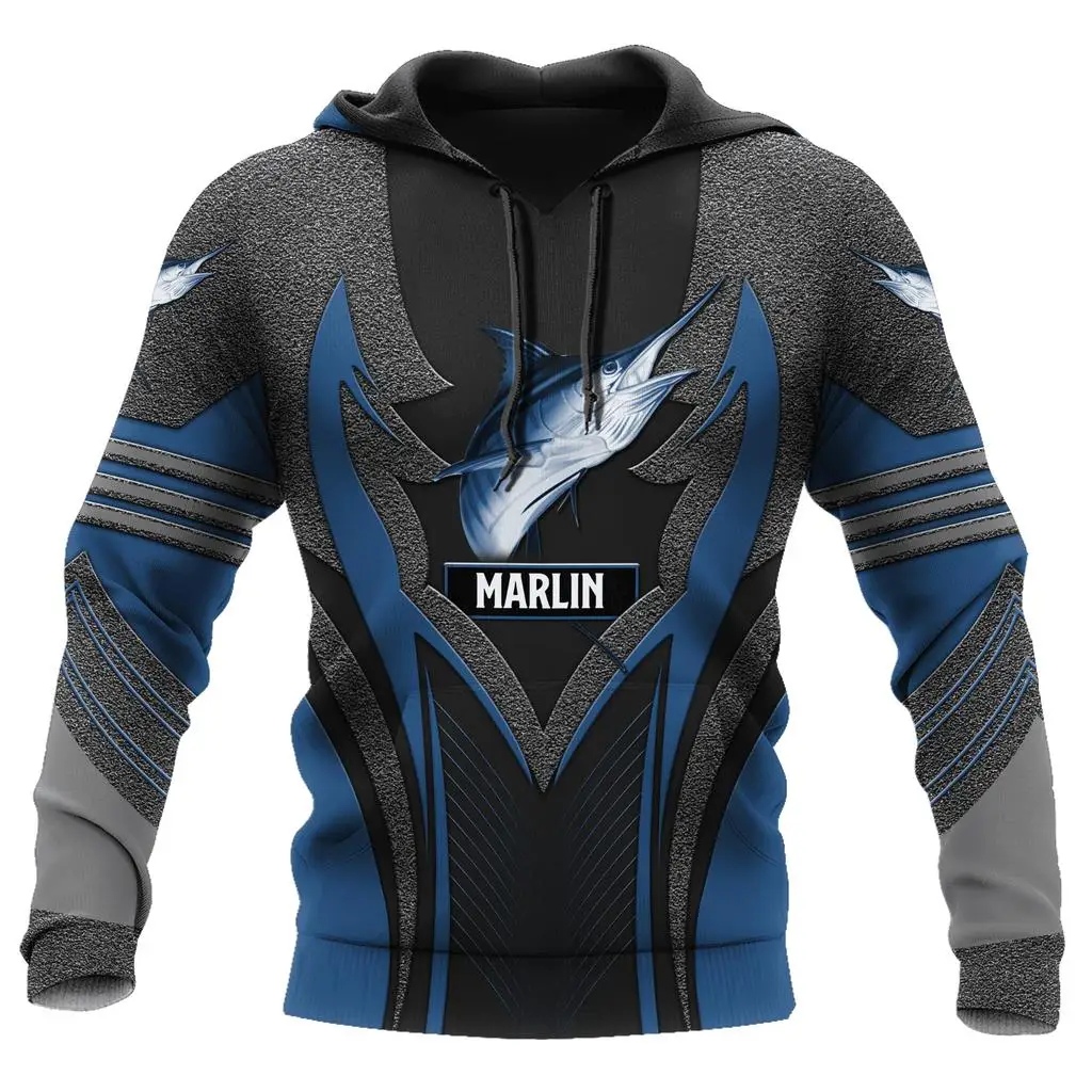 2023 New 3D T-shirt Hoodie Street Apparel Men\'s Pullover Academy Role Playing Costume Designer Fish Reaper