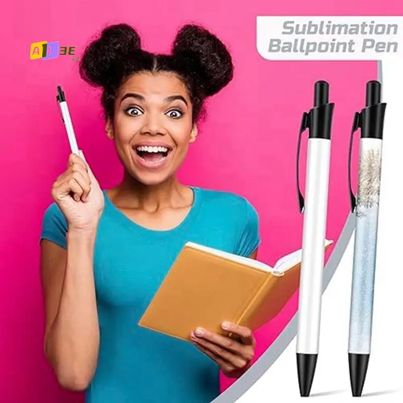 

A13E-Sublimation Pen Blank Sublimation Coated Pen Heat Transfer Pen Bulk With Heat Shrink Packaging For DIY Office School