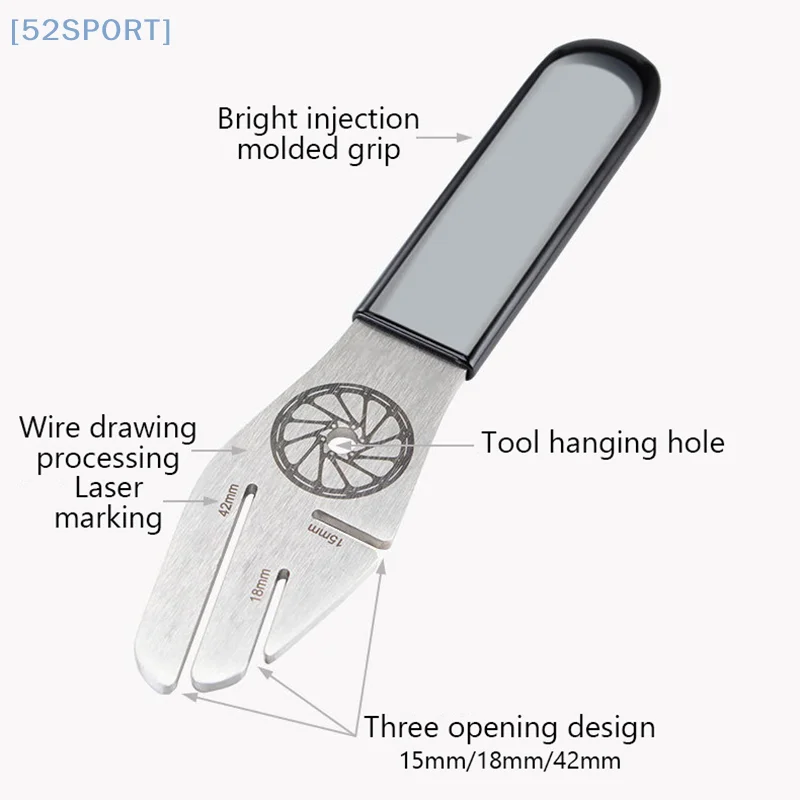 1PC Bicycle Disc Straightening Wrench Disc Scuffing Disc Adjustment Correction Wrenches Disc Brake Positioning Shaping Tools