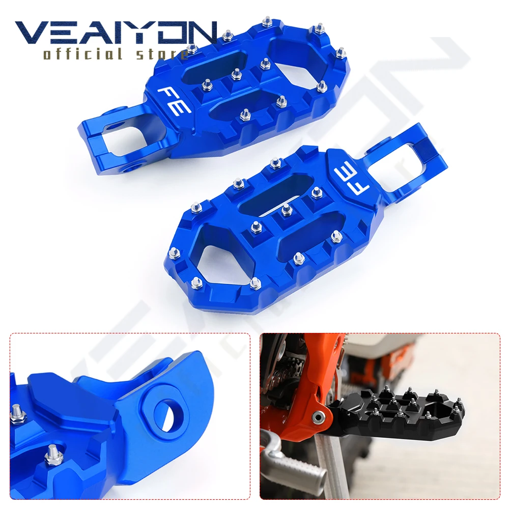

For Hus FE250 FE350 FE450 FE501 2017 2018 2019 2020 2021 2022 2023 Motorcycle accessories Foot Pegs Pedals FootRest Footpegs
