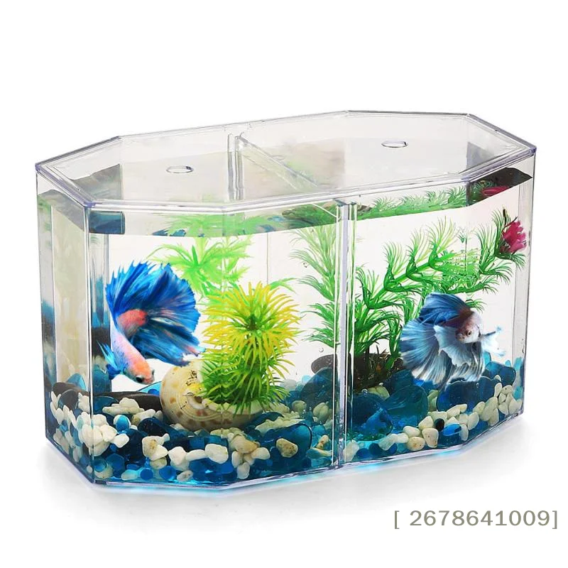 ⚑ Doppelkammer-Kampffischbox Eco Rumble Fischaquarium Kunststoff-Isolationsbox Zuchtbox