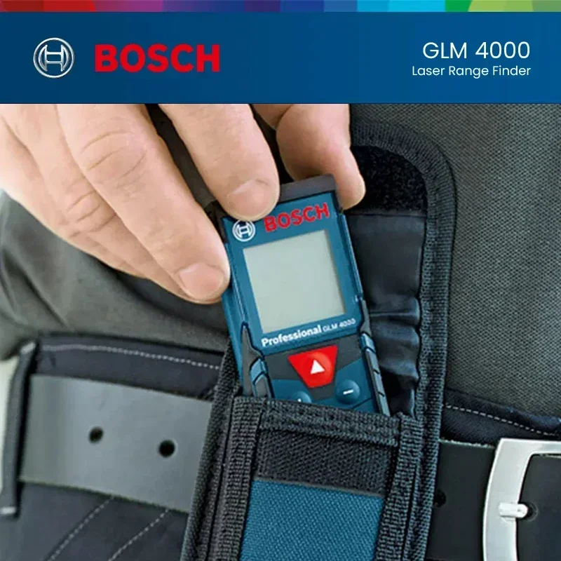 Imagem -04 - Bosch-glm 4000 Faixa Laser Mais Fino Fita Métrica Digital 40m Distância Medidor Telêmetro Medida Régua Instrumento de Medição Glm4000