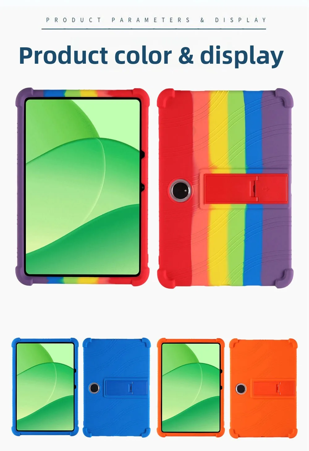 Silikonhülle für OnePlus Pad Lite 11 Zoll Tablet Stoßfeste Schutzhülle mit Ständer TPU Vollständiger Fallschutz – Detail 9