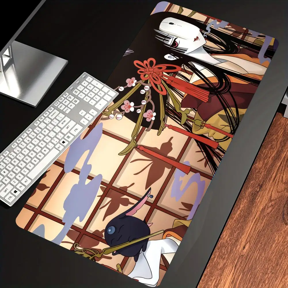HYBXAXC 1pc Ichihara Yuuko Manga XxxHOLiC Alfombrilla de Ratón y Escritorio con Base, Accesorios de Juego, Alfombrilla de Teclado Gaming Prime, Tapete Acolchado