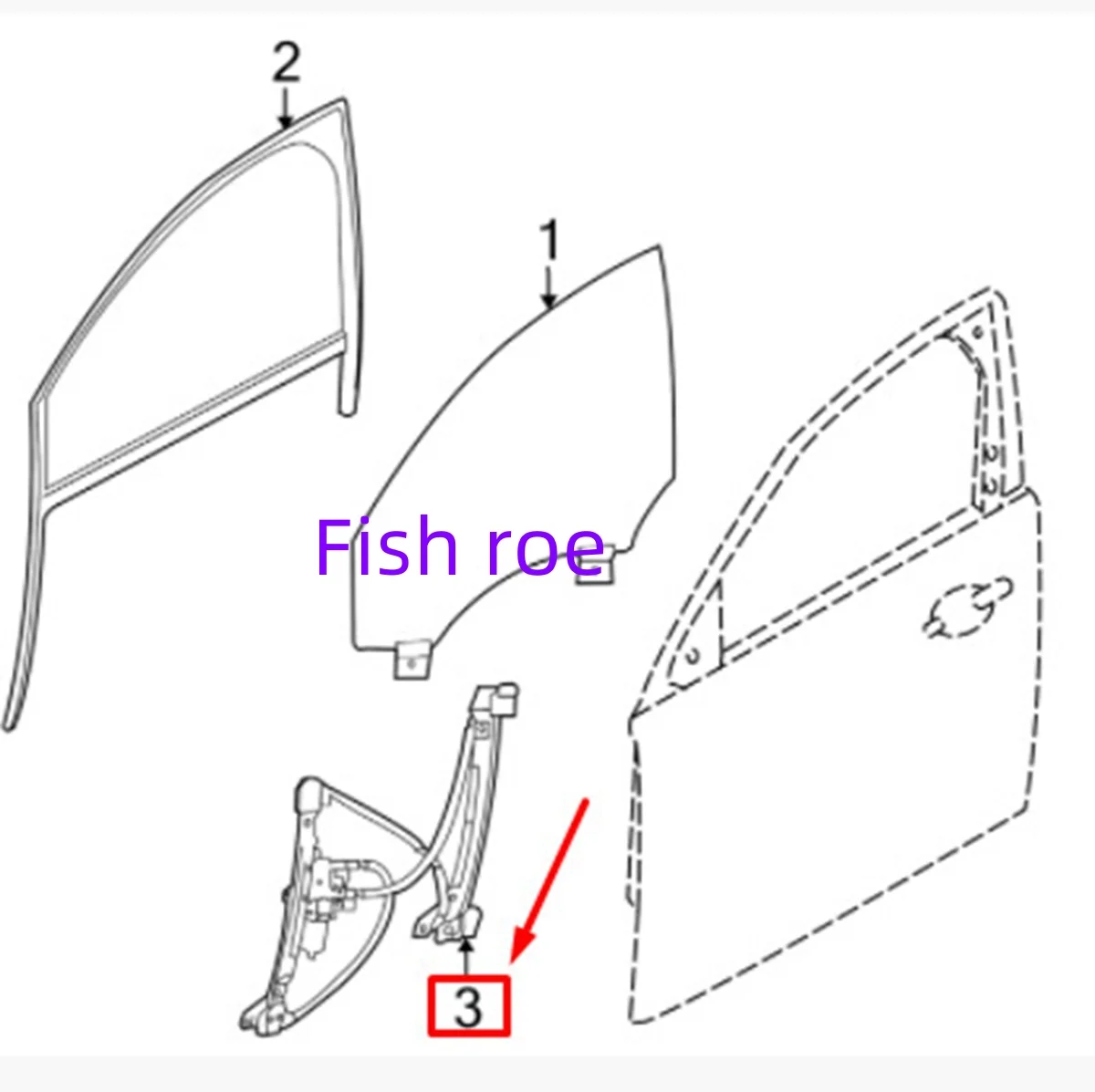 

C2D31416 C2D31415 Front window adjuster for J-aguar XJ 2010-2019