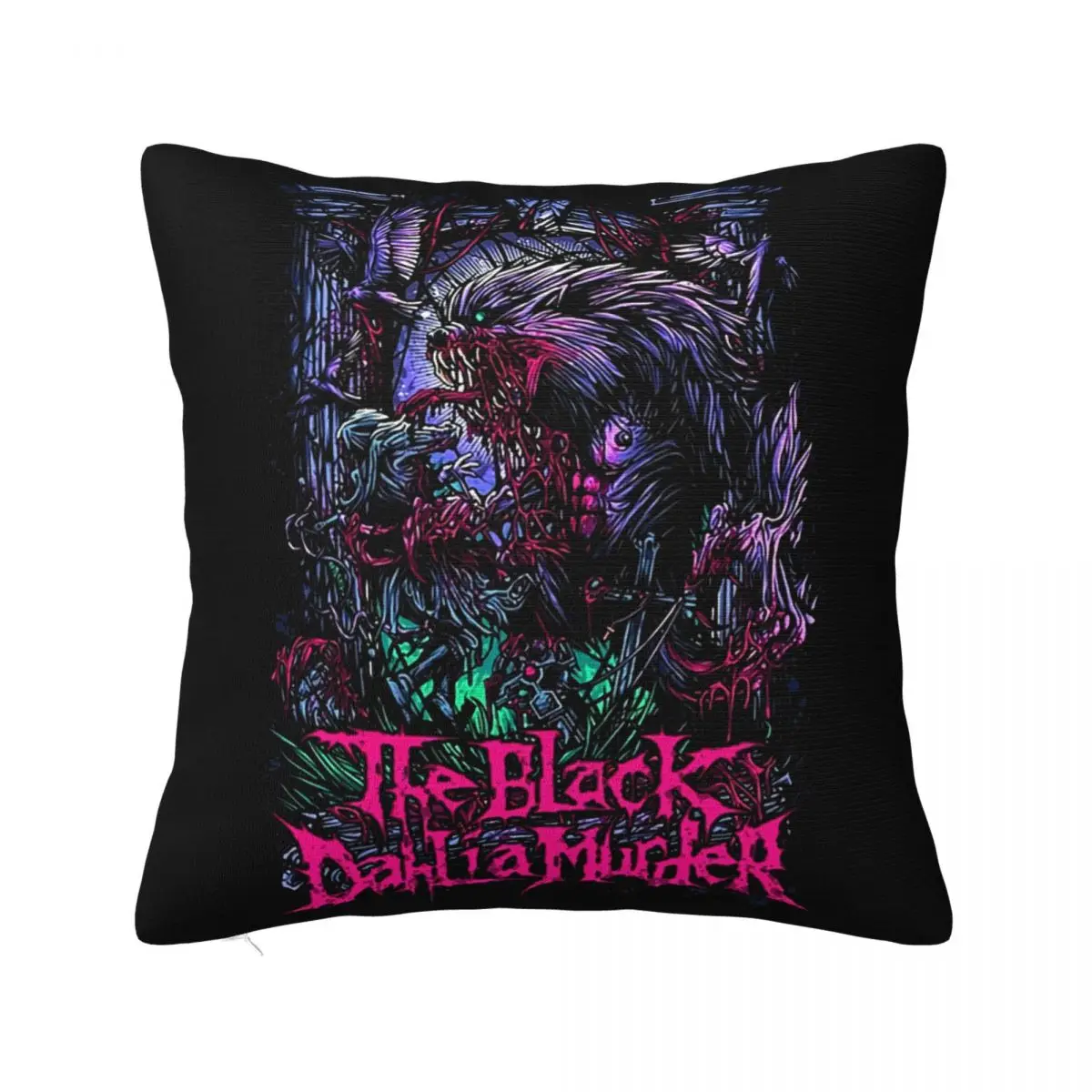 The Black Dahlia Murder Wolfman American Metal Band Sizes S To 6Xl Child Popular Style Fresh Design Pillow Case