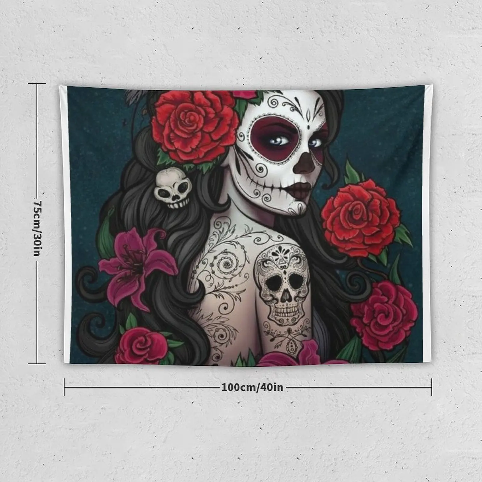 New Catrina tatto Tapestry Decoration Home Room Decoration Tapestries Wall Hanging