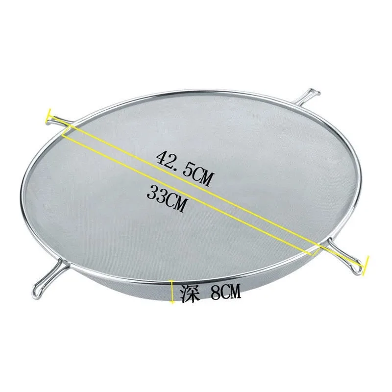 Stainless steel four-foot filter oil mesh, kitchen medicine colander, universal filter, universal type