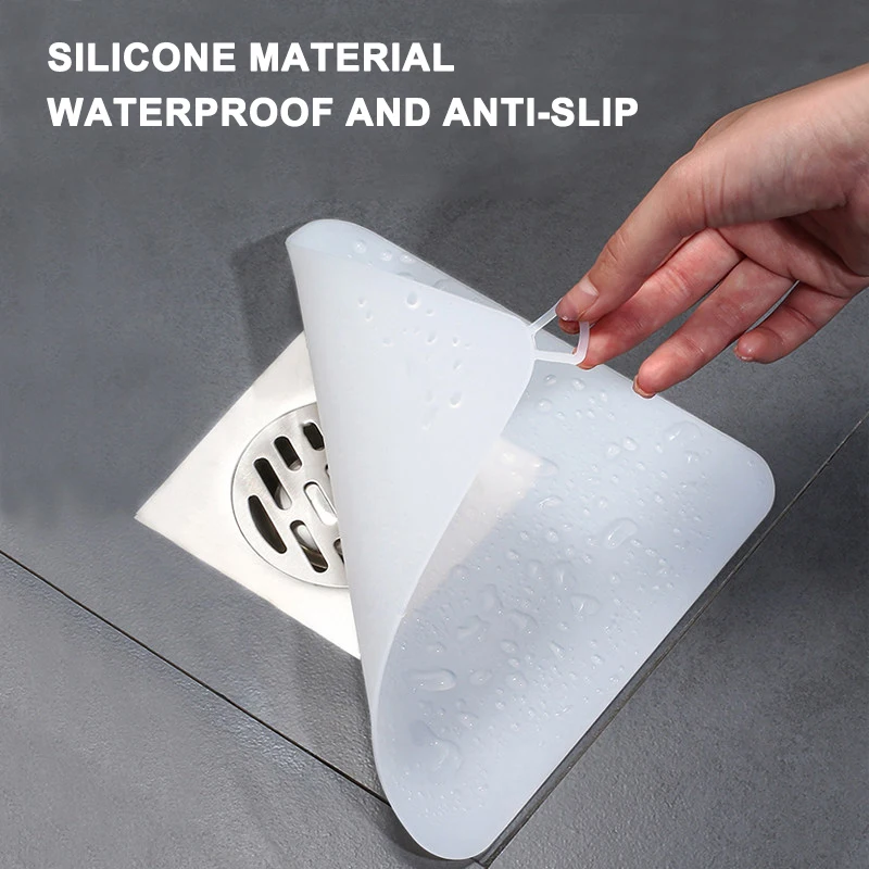 1/2/4P Silicone Floor Drain Deodorant Pad Bathroom Cover Sink Anti-smell Insect-proof Floor Drain Cover Seal Cover Water Stopper