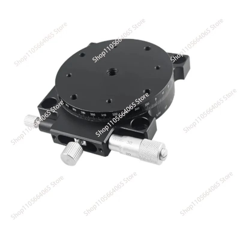 Manual R-Axis Rotary Stage Precision Fine Adjustment Turntable Work Platform RS60-L