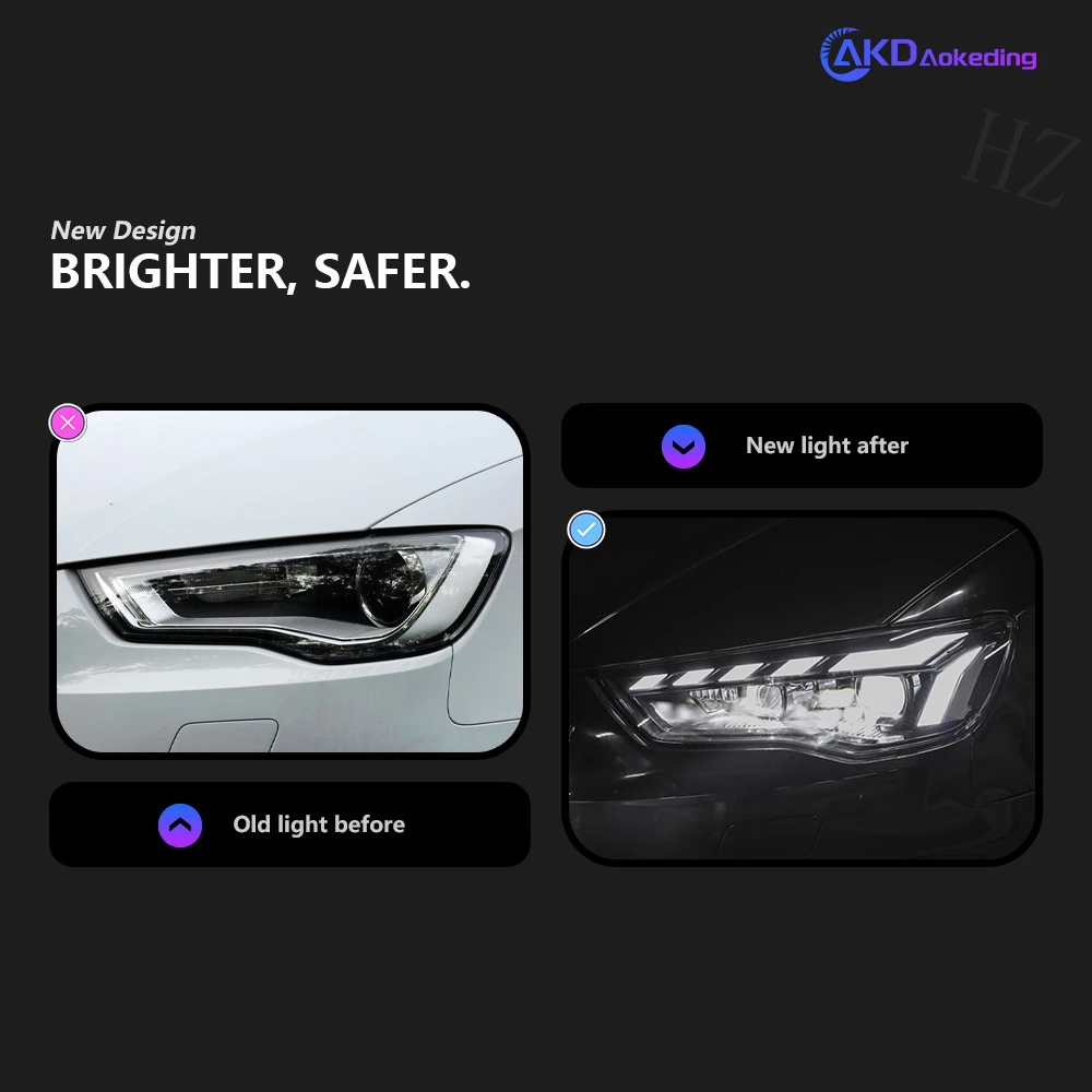 For Audi A3 Headlights 2013-2016 A3 8V Car Автомобильные Товары Led Hella Xenon Hella H7 S3 RS3 Sedan Hatchback Car Accessories
