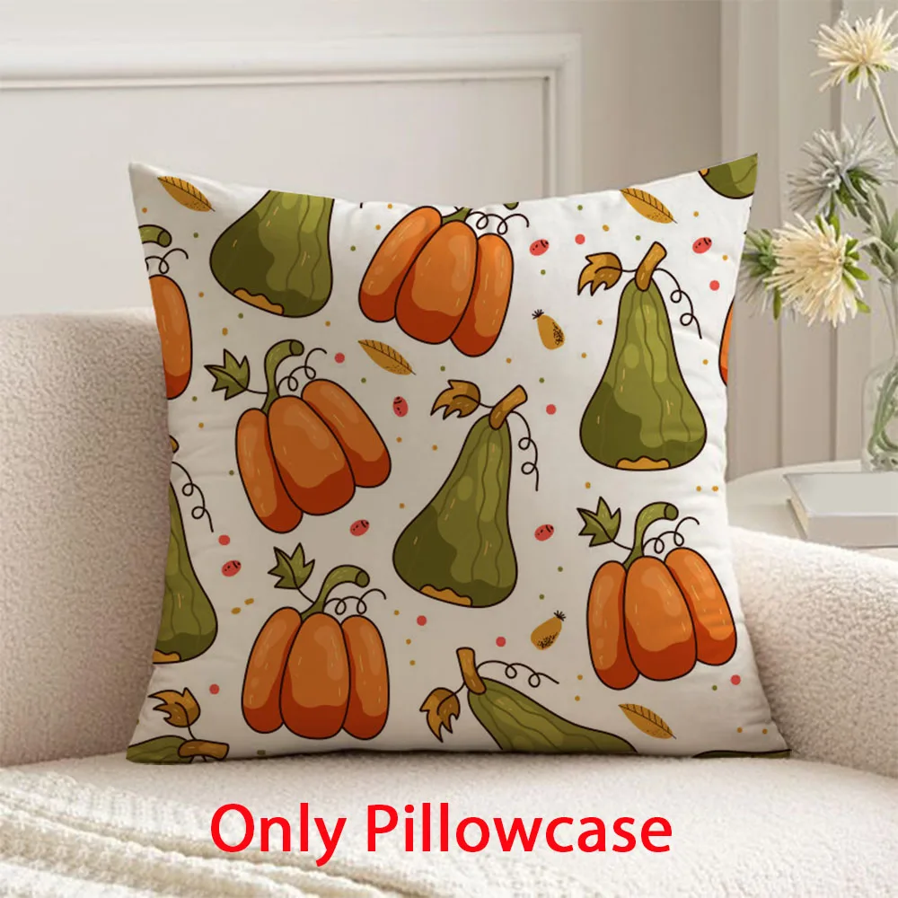 

Pumpkin pattern Pillow cover decorative 45x45 cushions cover for Autumn pillow case Harvest Festival Thanksgiving Day decor