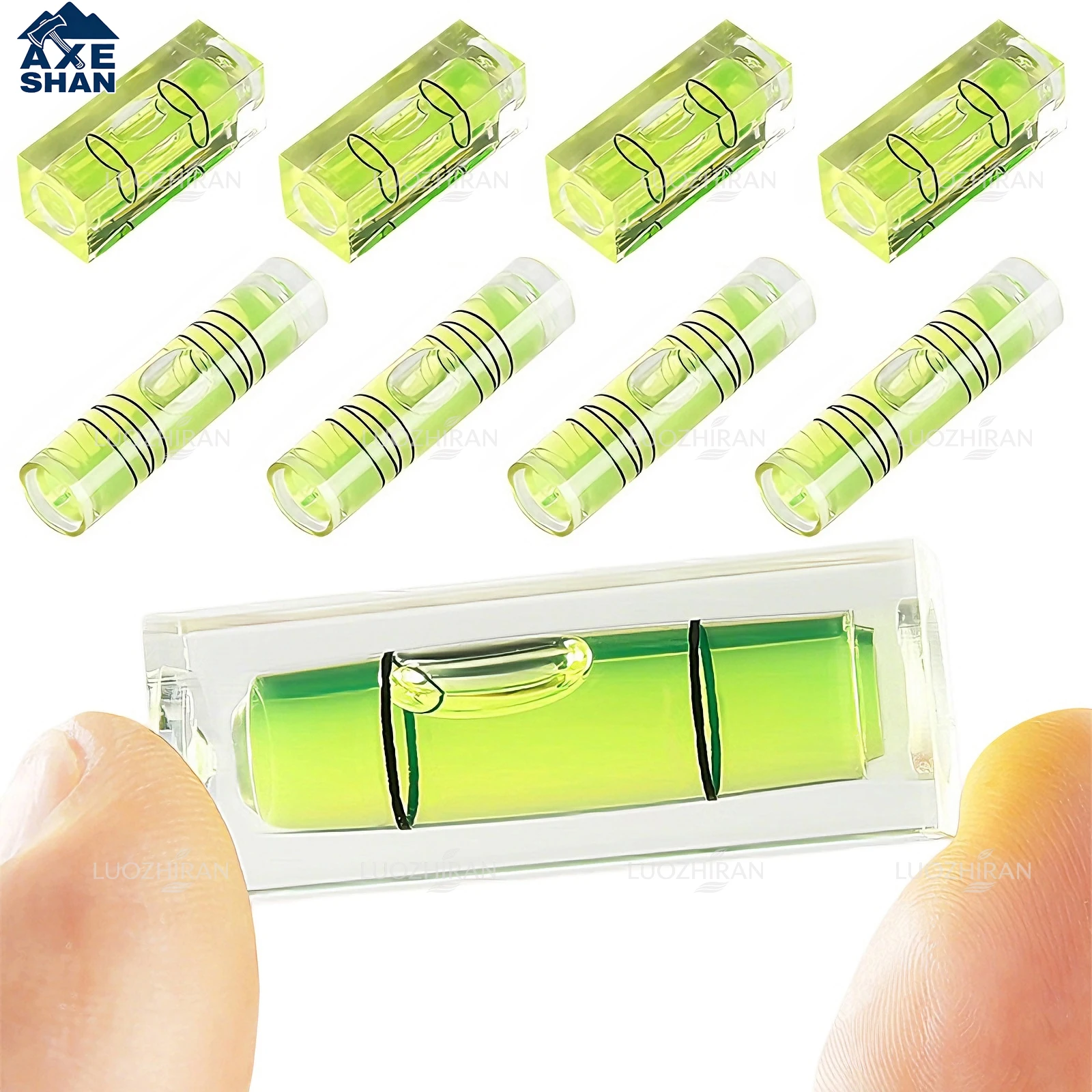 2/4/8 PCS Mini Bubble Level Square Cylindrical Level For Picture Frame Tripod Furniture Installation Horizontal Measuring Tool