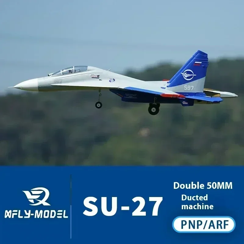 

Xfly Su27 Double 50mm Twin Engine Culvert Fighter Electric Model Aircraft Fixed Wing Boys Festival Toy Gift