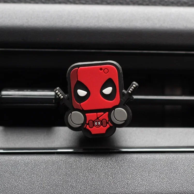 Disney Marvel Avengers Car Aromatherapy Cute Deadpool Hawkeye Air Conditioning Outlet Fresh Car Accessories Anime Toys Gifts