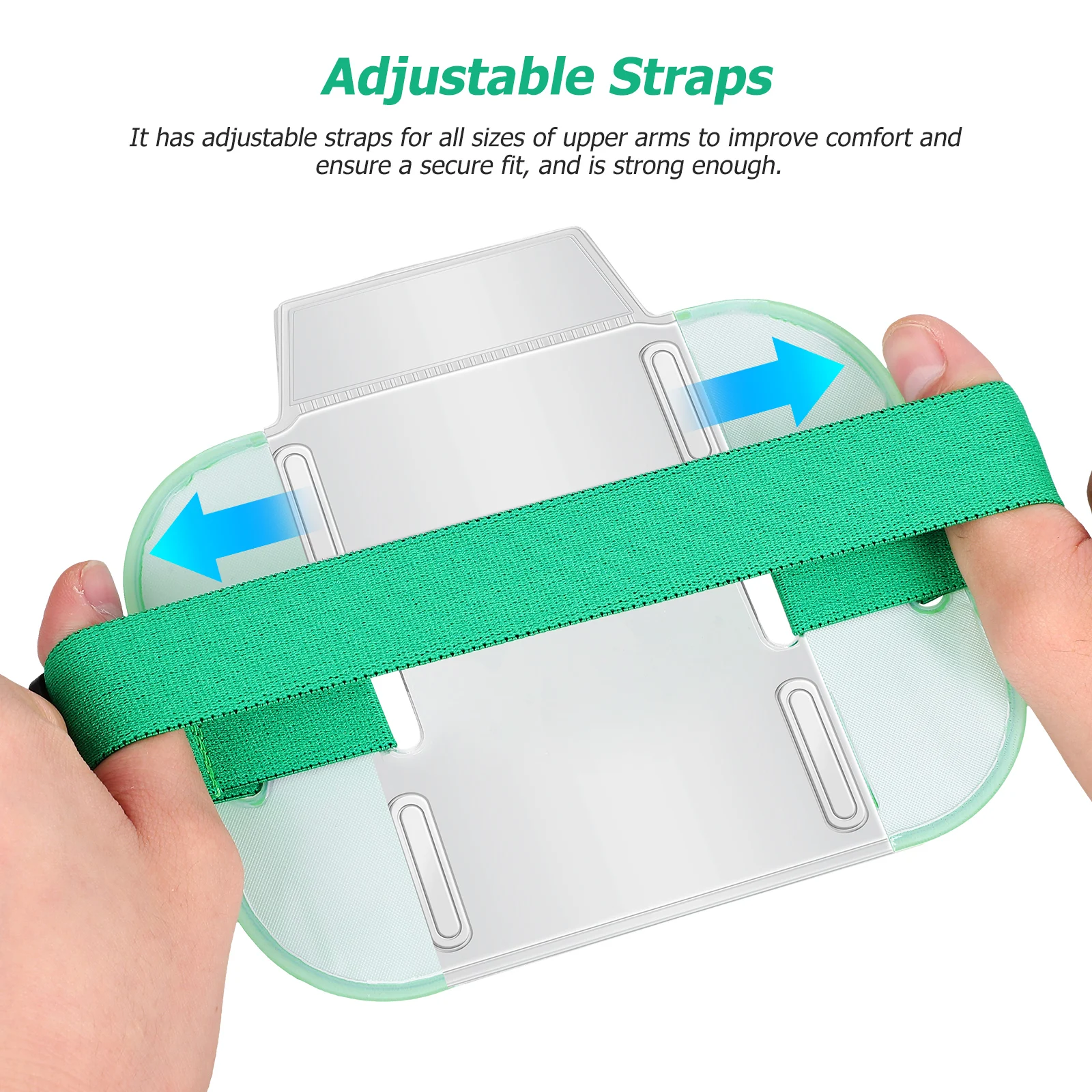 

4Pcs Arm Badge Holders Adjustable Strap Armband Id Card Holder Name Tag License Badge Holder for Work Security Staff