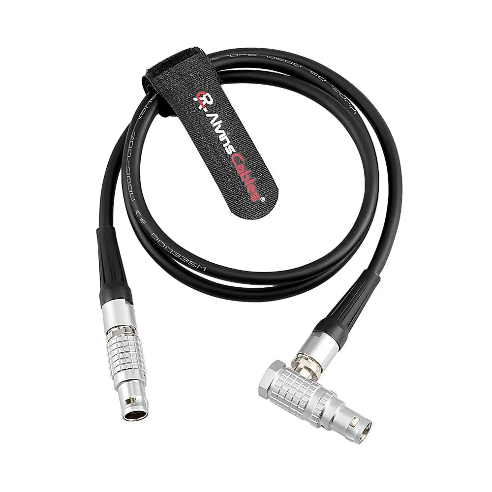 Alvin's Cables Run Stop Cable for ARRI SMC-1, EMC-1, AMC-1 to Alexa Mini EXT Camera, 10 Pin to Right Angle 7 Pin, Compatible
