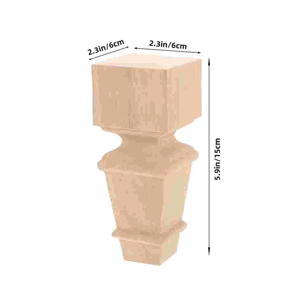 2 шт. сменные ножки для стула, мебельные ножки, массив дерева, фаршированная булочка на пару, короткий стол, книжная полка