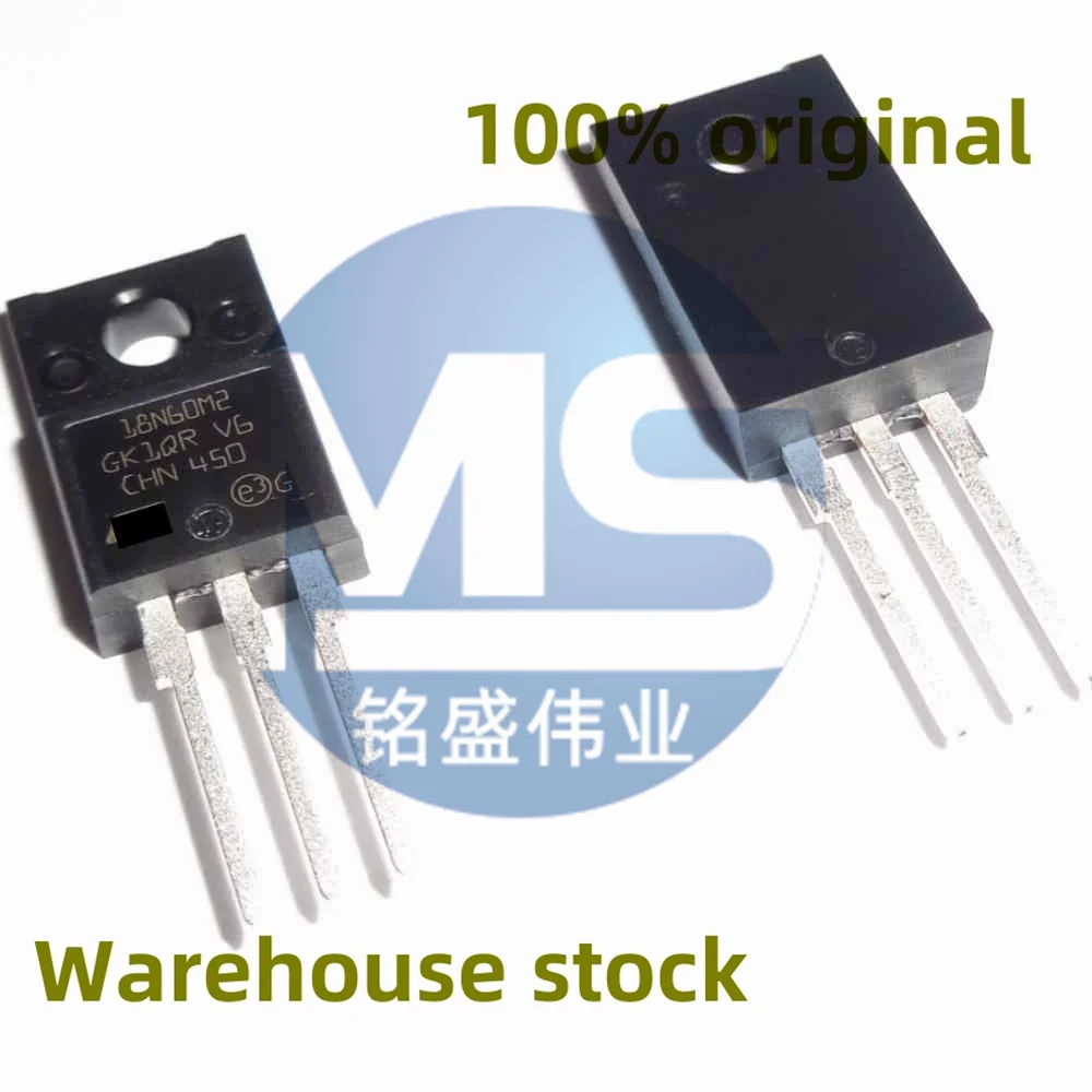 10PCS 100% new 18N60M2 STF18N60M2 STP18N60M2 18A 600V straight insertion TO-220F MOSFET spot direct sale