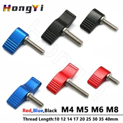 1Pcs M4 M5 M6 M8 Thumb Screws T Type/7 Type Hand Tighten Screw Handle Adjustable Butterfly Shape Screw for SLR Rail Rod Slider