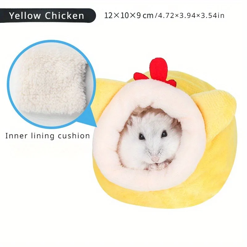 Hamster Nesting House Golden Bear Sleeping Bag Cotton Nest and Sleeping Bag Keep Hamster Warm and Cozy - view 6