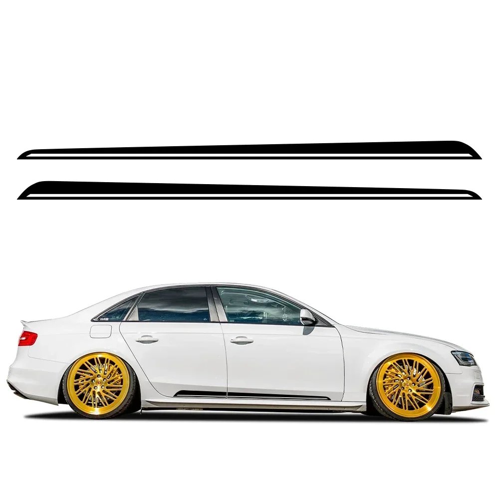 

Наклейки на обе стороны автомобиля, виниловая пленка, графические аксессуары для Audi A4 B8 B9 B7 8W 8K 8E Avant Quattro Allroad TFSI B6 B5