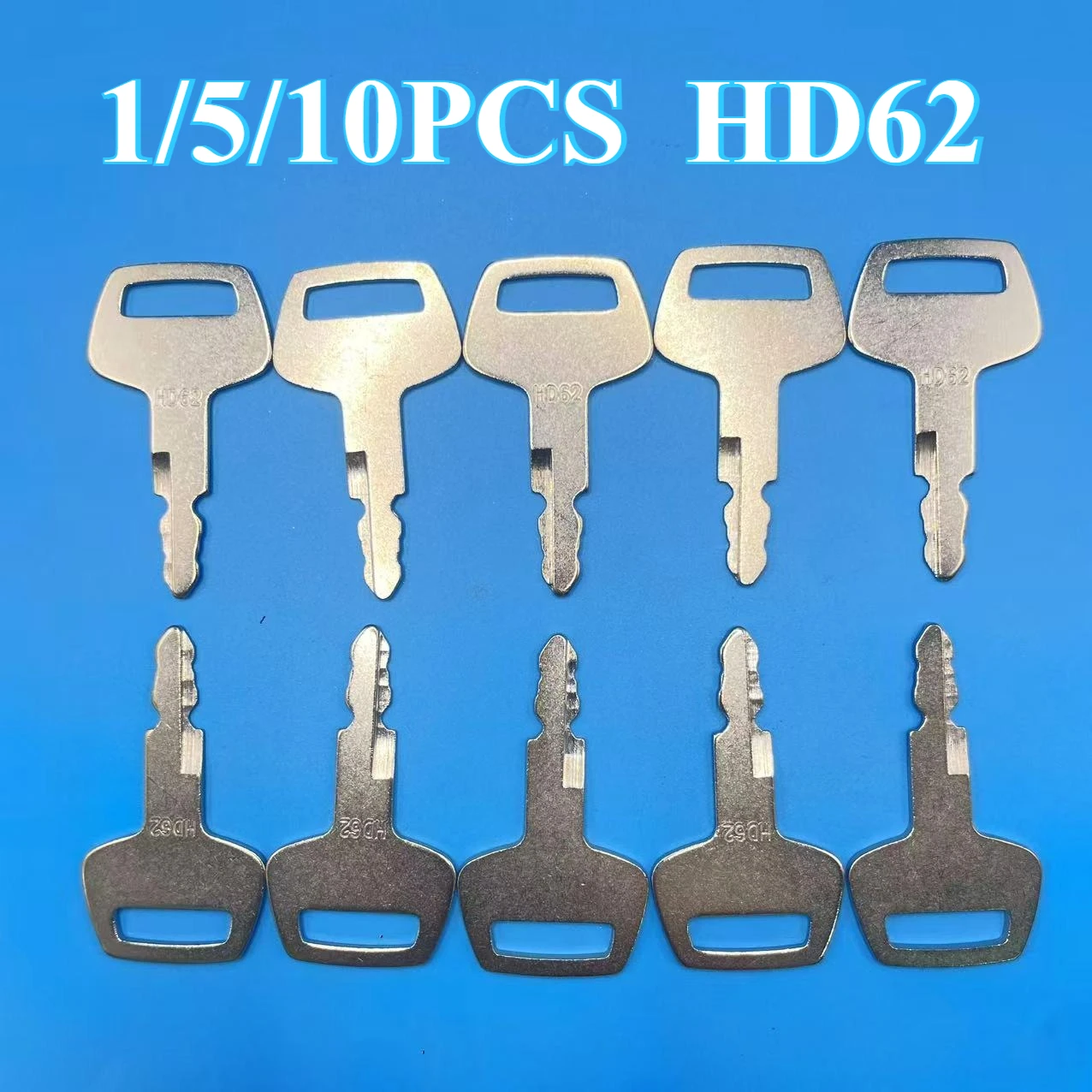 

1/5/10PCS HD62 Keys for EXCSVATOR Switch Key HD62 Excavator Key Excavator Dosers