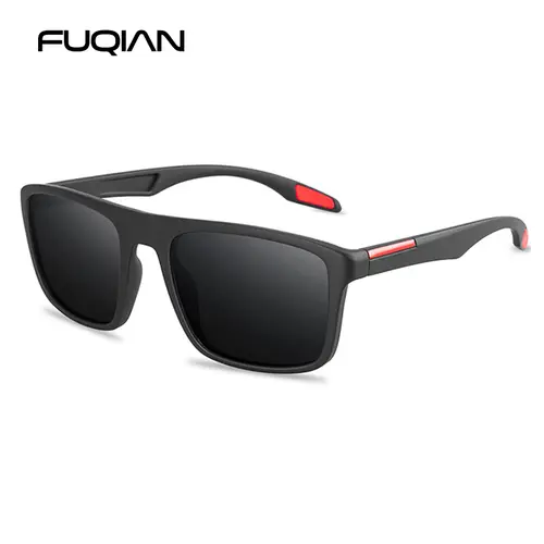 Vintage Square Men Sunglasses Polarized Fashion Black Sun Glasses Male Stylish Driving Shades Sports Eyewear UV400 - Image 4