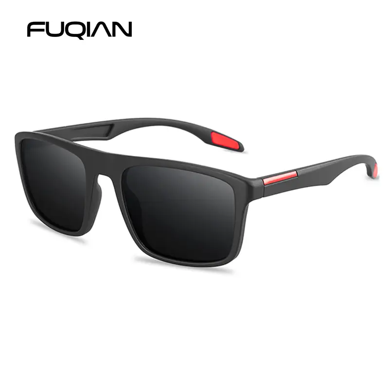 Vintage Square Men Sunglasses Polarized Fashion Black Sun Glasses Male Stylish Driving Shades Sports Eyewear UV400 - Image 4
