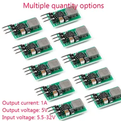 1-50Pcs DC-DC Step Down Buck Converter Board Power Module 5V 1A 5.5V-32V Synchronous Rectifier Voltage Regulator Replace LM7805