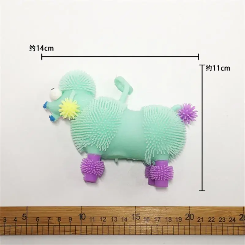 Snowflake Dog Color Random High Quality Lovely Stress Relief Popular Children Toys Christmas Flash Toys Tpr Soft Children Gift