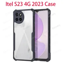 Case For ITEL S23 S665L Black Anti-Drop Phone Shell TPU Full Protective Back Shockproof Cover
