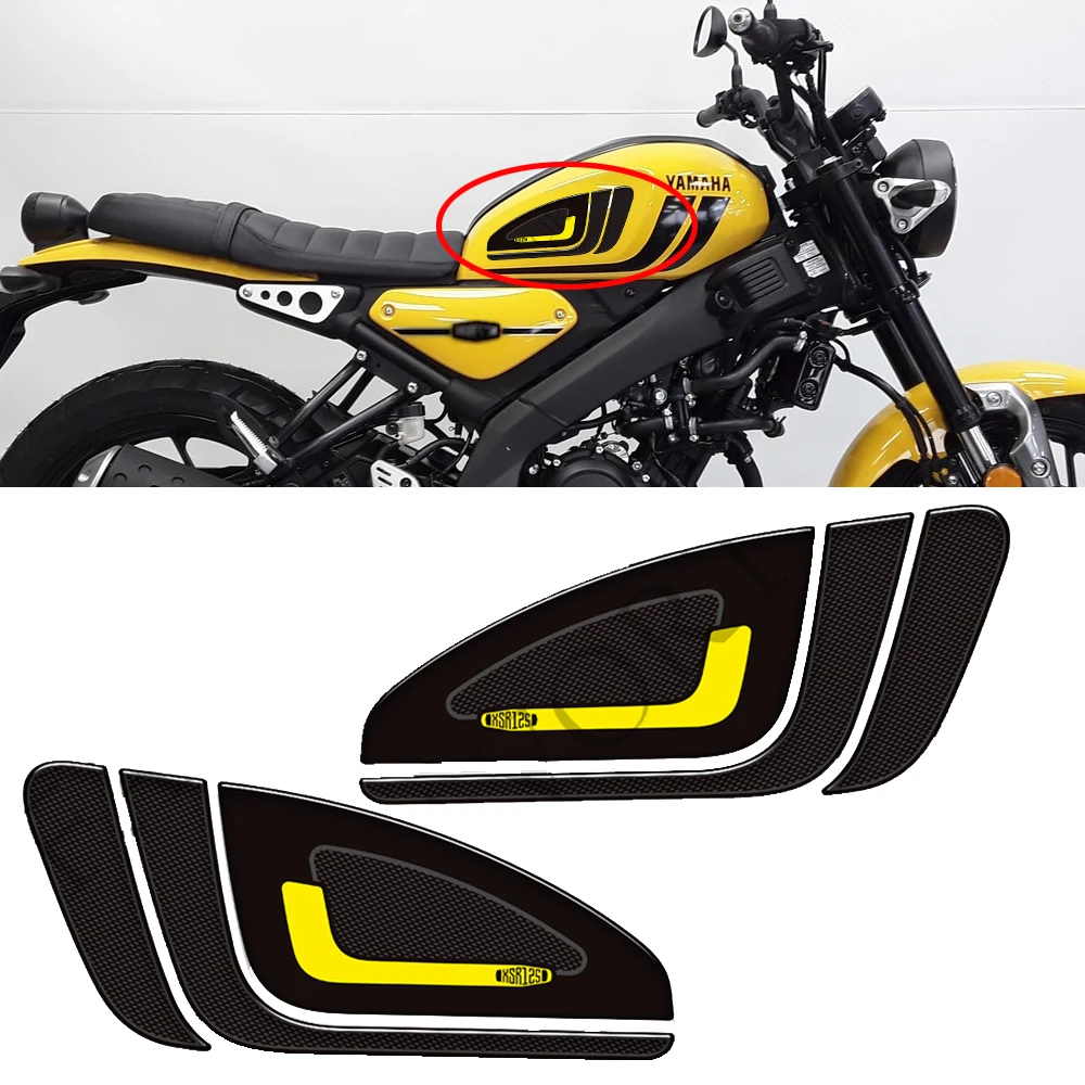 

2021 2022 2023 For Yamaha XSR125 XSR 125 Motorcycle Scratch Protection Tank Pad Side Grips Gas Fuel Oil Kit Knee