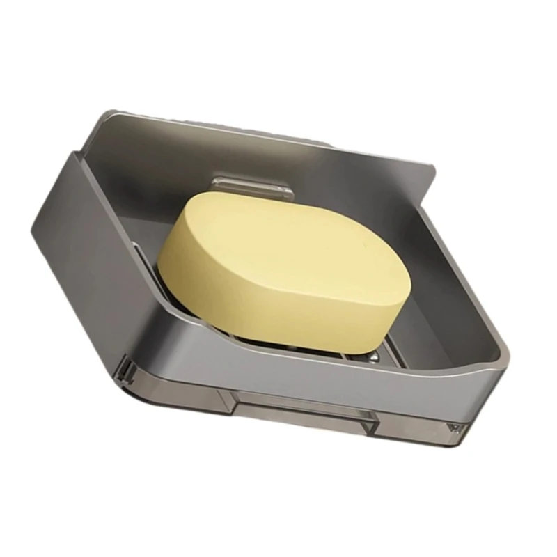 Plastic Soap Dish Bathroom Storage Sponge Drainage Rack for Kitchen