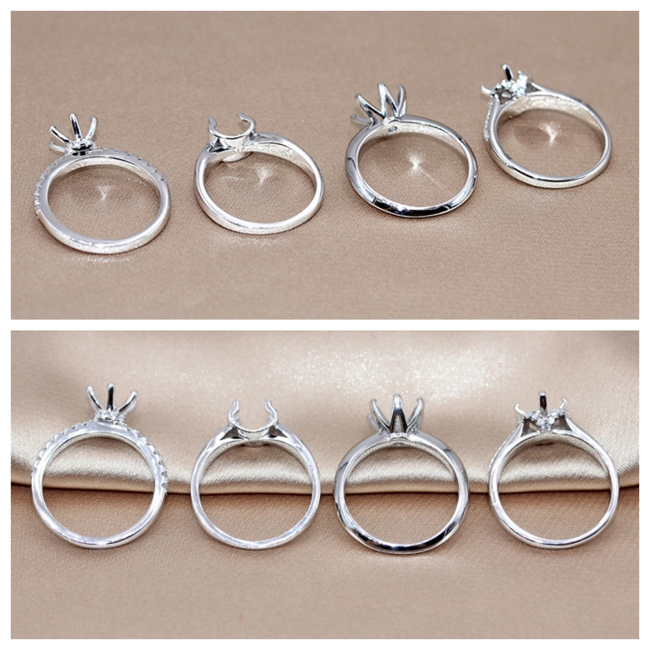 خاتم فضة إسترليني S925 من MeiBaPJ ، مجوهرات راقية للنساء ، موضة أنيقة ، اقتراح حفلة تذكارية ، هدية زفاف