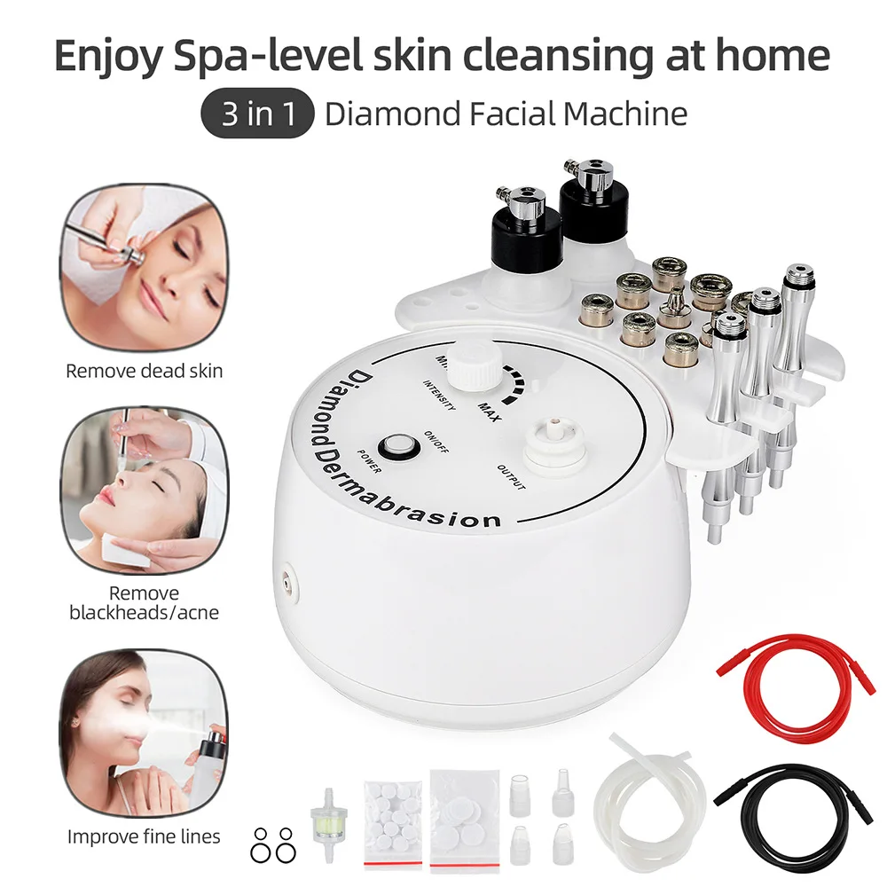 Professional Diamond Microdermabrasion Machine Water Spray Exfoliation Face Peeling Beauty Machine Pore Deep Cleaning Skin Care