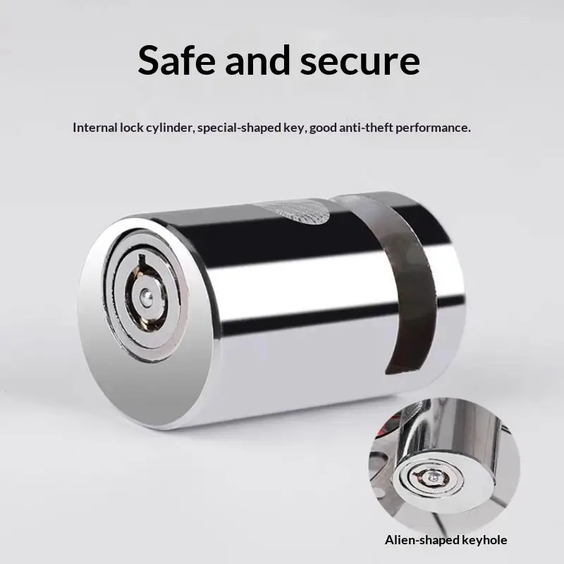 Universal 55mm Heavy-Duty Disc Brake Lock Anti-Theft Cutter-Proof Padlock For Motorcycle/Bike/Scooter With Waterproof Design view 3